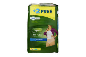 Depend Fit-Flex Underwear for Women Large - 28 CT
