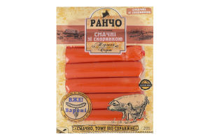 Сосиски з м'яса птиці Смачні зі скоринкою Ранчо в/у 0.22кг