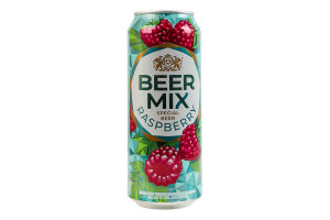 Пиво специальное 0.5л 2.5% пастеризованное Малина BeerMix ж/б