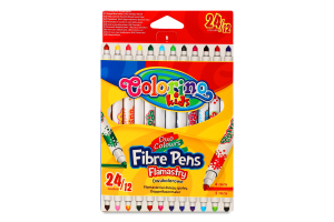 Фломастери 12шт 24кольори Колоріно