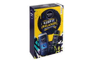 Набор Гель для душа Полное расслабление 250мл + Антиперспирант Deep Sport 150мл Keep it relaxed Nivea Men 2шт