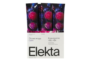 Напиток растворимый с электролитами с витаминным комплексом группы B со вкусом лесных ягод Calm Elekta м/у 5г
