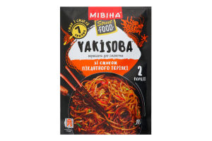 Вермишель для жарки со вкусом пикантного терияки Yakisoba Street Food Мівіна м/у 130г