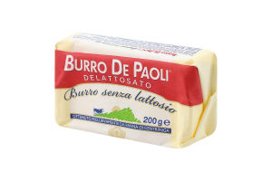 Масло вершкове б/лакт. De Paoli 200г (Італія)