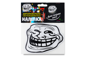 Наліпка світловідбиваюча Trollface