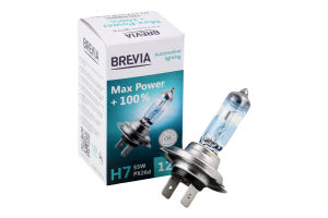 Лампа галогенова Max Power H7 12V 55W Brevia