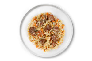 Ячна каша зі свининою