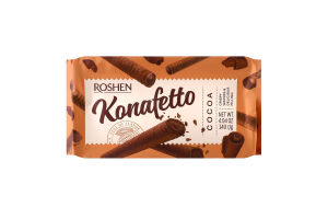 Трубочки вафельные Cocoa Konafetto Roshen м/у 140г