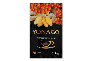 Напій фруктово-ягідний вітамінний Обліпиха-імбир Чай Yonago м/у 50г
