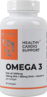 Добавка пищевая в капсулах EPA 120mg + DHA 120mg + Vitamin E Omega 3 Progress Nutrition 90шт