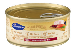 Companion Wholesome Formula Cat Food Turkey And Salmon Dinner