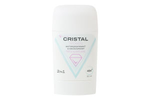 Антиперспірант-дезодорант для жінок 2в1 Натуральний Cristal 50мл