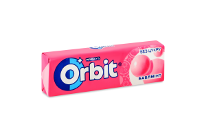 Гумка жувальна без цукру з підсолоджувачами Баблмінт Orbit м/у 14г