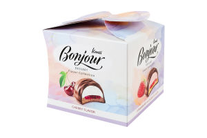 Десерт Classic&Blueberry and mascarpone&Strawberry and cream&Сherry Колекція смаків Bonjour к/у 0.232кг