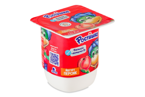 Йогурт 2% с наполнителем Персик Ростишка ст 115г
