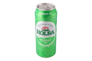 Пиво 0.5л 4.2% светлое фильтрованное пастеризованное Horska 10 Holba з/б
