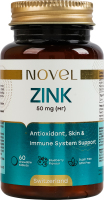 Добавка дієтична таблетки без цукру зі смаком лохини 50мг Цинк Novel 60шт