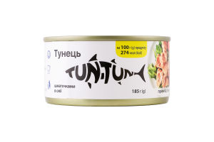 Тунець шматочками в олії Tun-Tun 185г