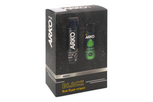 Набір Black Гель д/гоління 200мл+Дезодорант Green Dream 150мл спрейд/чоловіків Arko