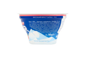 Йогурт 1.8% высокое содержание белка с фруктовым наполнителем Клубника Skyr Яготинский ст 140г