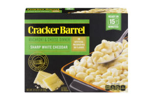 Cracker Barrel Macaroni & Cheese Dinner Sharp White Cheddar