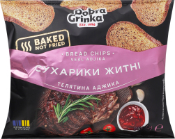 Сухарики житні Телятина аджика Добра грінка м/у 80г