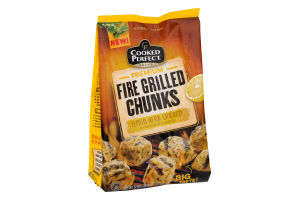 Cooked Perfect Fire Grilled Chunks Lemon Herb Chicken