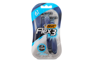 Станок д/гоління Flex-3 одноразовий 6шт BiC
