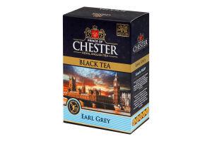 Чай чорний цейлонський листовий з ароматом бергамоту Earl Grey Prince of Chester к/у 80г
