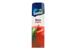 Сок восстановленный пастеризованный яблочный Santal т/п 1л