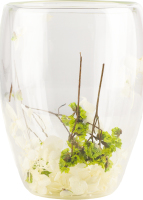 Чашка Біла гортензія 350мл скло