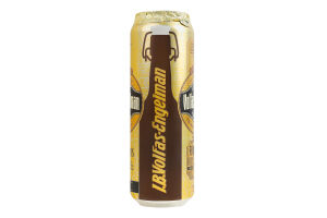 Пиво 0.568л 5.2% світле фільтроване пастеризоване Rinktinis Premium Lager Volfas Engelman з/б