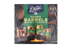 Цукерки з чорного шоколаду з алкогольним-віскі наповнювачем Happy barrels E.Wedel к/у 200г