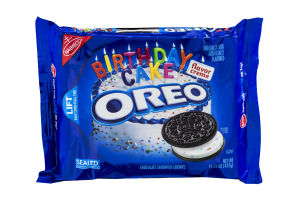 Oreo Birthday Cake Chocolate Sandwich Cookies