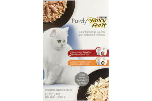 Purina Purely Fancy Feast Natural Gourmet Cat Food - 6 CT