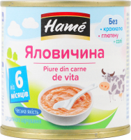 Пюре для детей от 6мес Говядина Hame ж/б 100г
