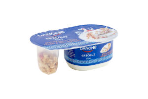 Йогурт 7% по-грецьки з ягідною гранолою і білим шоколадом Danone ст 100г