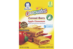 Gerber Graduates Cereal Bars Apple Cinnamon - 8 CT