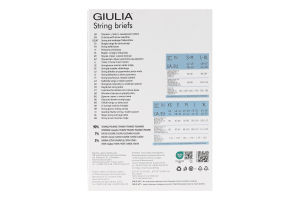 Труси жіночі Giulia String white L/XL