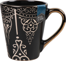 Чашка Eat&Drink черная 330мл