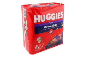 Підгузники-трусики дитячі 15-25кг 6 Overnights Pants Huggies 22шт