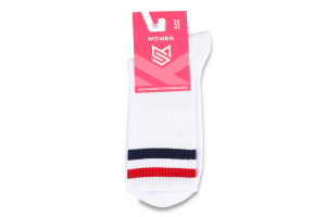 Шкарпетки жіночі MovementStandard №MS M0130S 157 39-41 білий-червоний