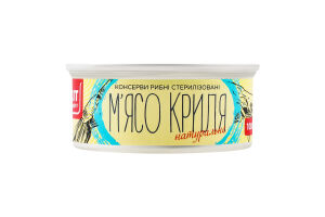 Мясо криля натуральное Хіт продукт ж/б 100г