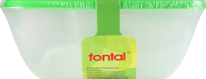 Набір контейнерів Fontal квадратний 3пр