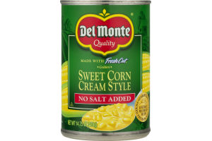 Del Monte Fresh Cut Golden Sweet Corn Cream Style No Salt Added
