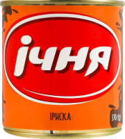Молоко згущене нежирне варене з цукром Іриска Ічня з/б 370г
