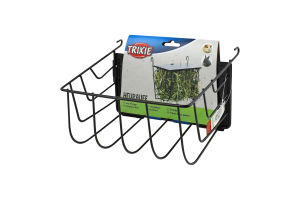 Забірник д/сіна чорний метал з кришкою 20*18*12см Тріксі