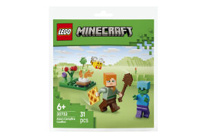 Конструктор для дітей від 6років №30732 Alex's campfire conflict Minecraft Lego 31ел