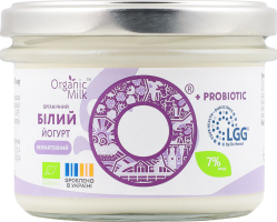 Йогурт термостатний органічний безлактозний 7% 200г твіст/б Organic Milk