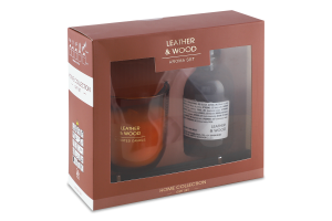 Набір аромат MBM My Home LeatherWood корич MH-1796